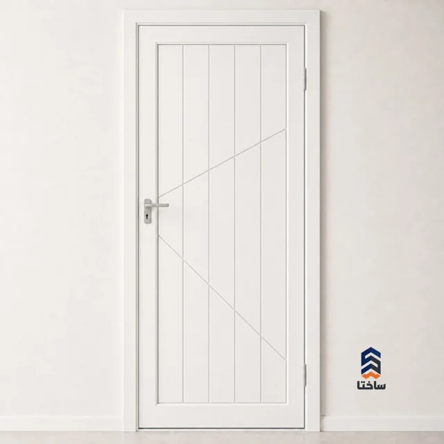 درب دوجداره UPVC وینتک ۸۰۰×۲۰۰ سانتیمتر با شیشه ساده با ضخامت ۴و۴